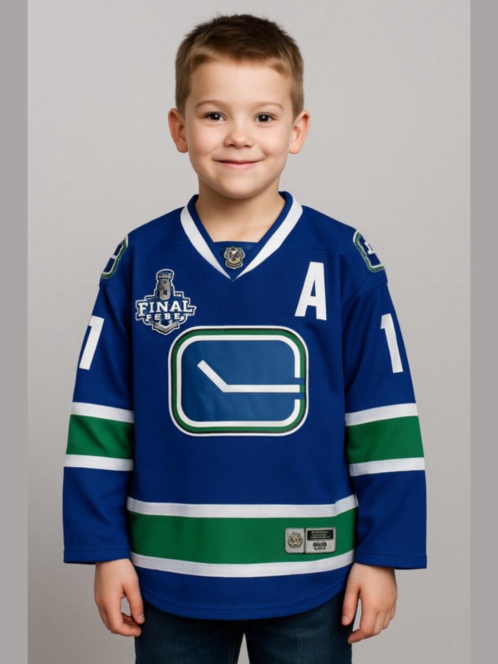 Kesler 2011 Stanley Cup Final Canucks  Official Reebok Jersey Size Youth S/M